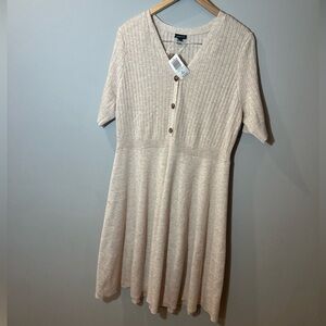 Torrid plus size 2 knit ribbed skater dress